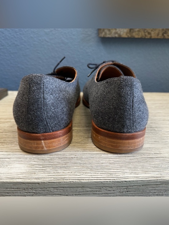 Taft Gray Wool Derby Shoes with Brown Sole main image 7